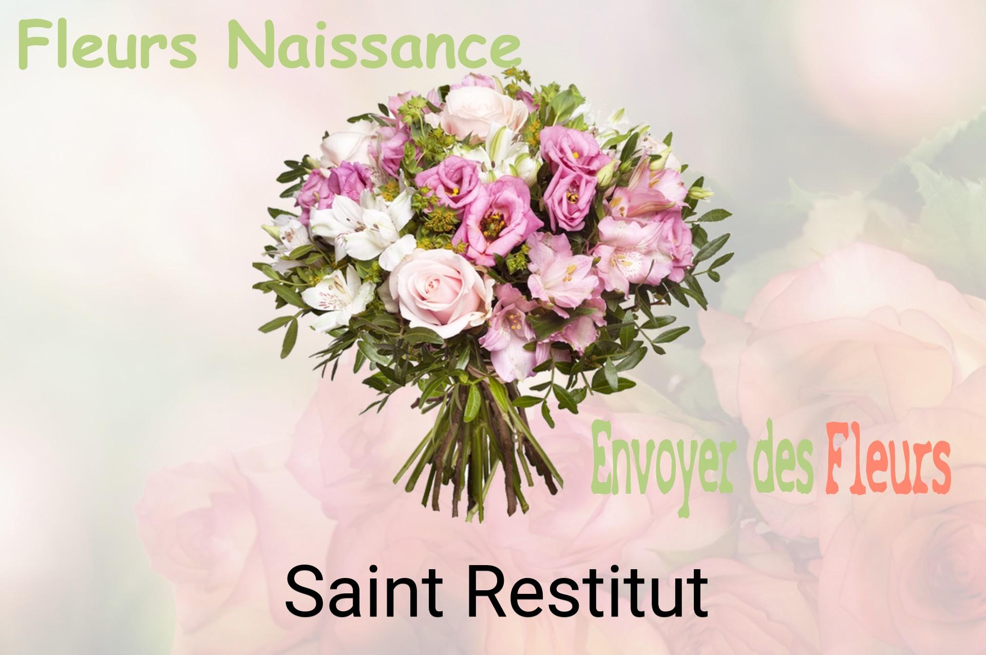 Bouquet de fleurs de naissance livré à Saint-Restitut